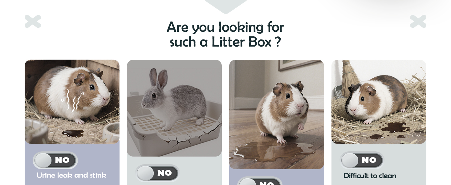 MEEXPAWS-STAINLESS-STEEL -GUINEA -PIGS -LITTER -BOX -RABBIT -WITH -GRID-GUINEA -PIG -TRAINING- PAN