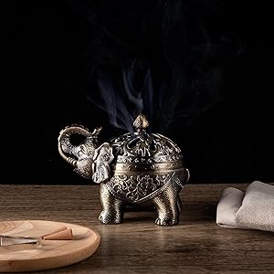 Amazon.co.jp: Feyarl お香立て 香炉 香立 香立て お香入れ 合金