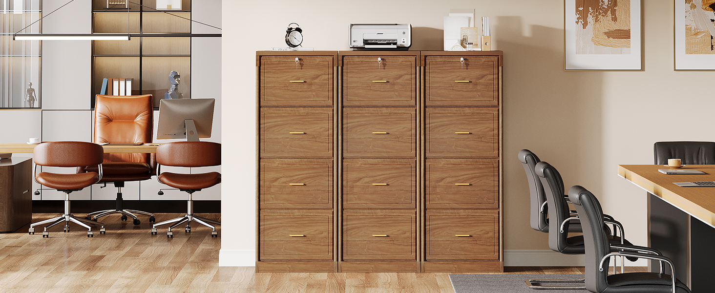 wood file cabinets