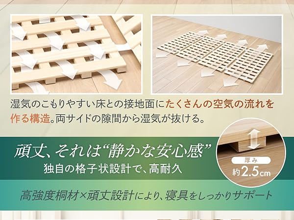 Amazon｜GOKUMIN ベッド セミダブル すのこベッド 【軽くて強い
