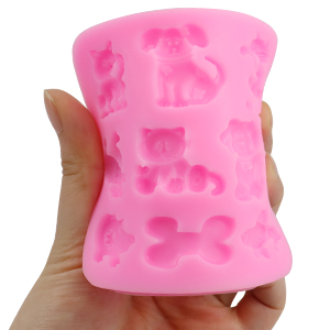 HengKe 2 Pcs Cats Dogs Foxes Silicone Molds