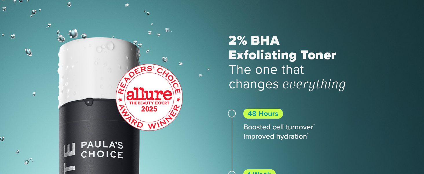 bha exfoliator toner face toner liquid exfoliant paulas choice