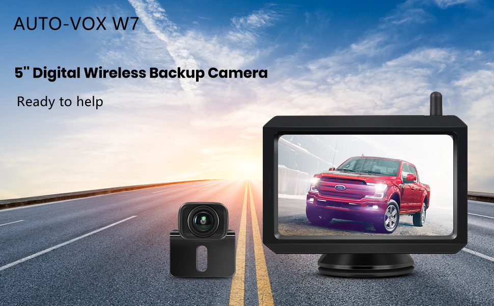 AUTOVOX W7 Digital Wireless Reversing Camera Kit Stable Signal Reverse