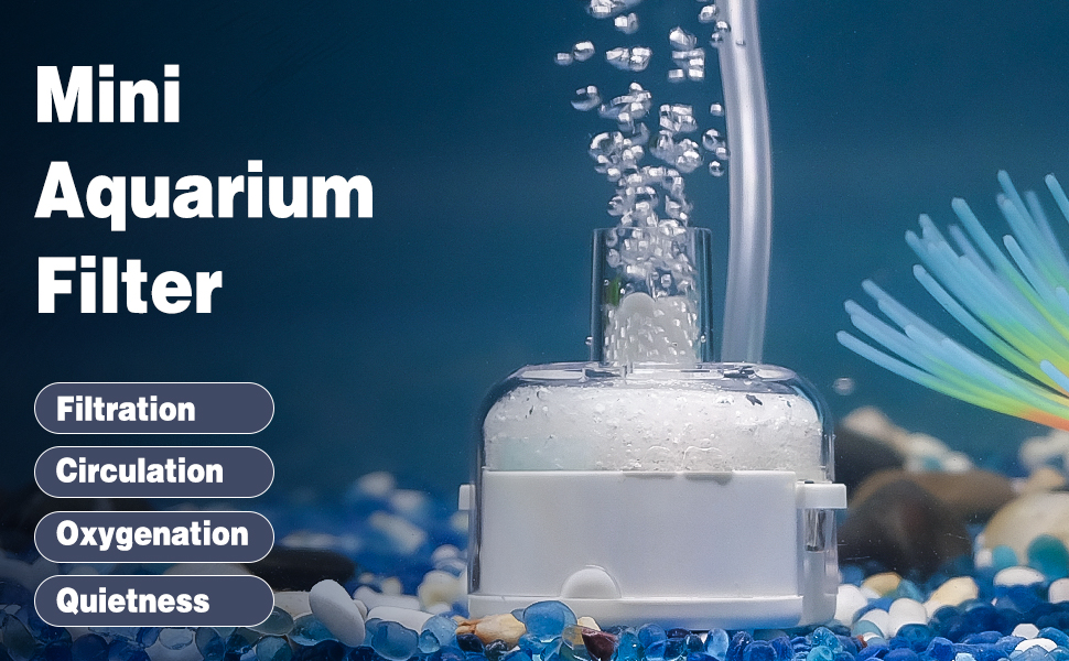 Pawfly Mini Aquarium Sponge Filter, Small Fish Tank