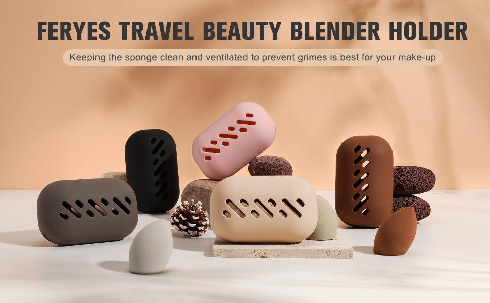 FERYES Travel Beauty Blender Holder