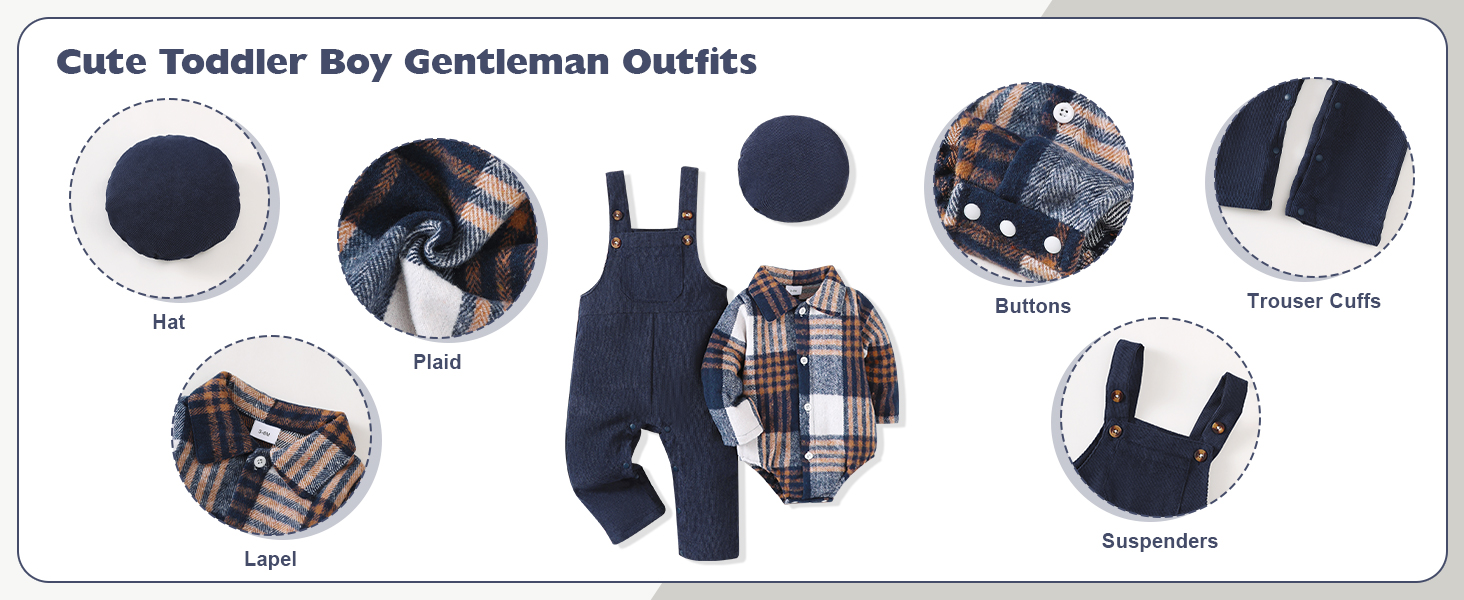 Cute Toddler Boy Gentleman Outfits