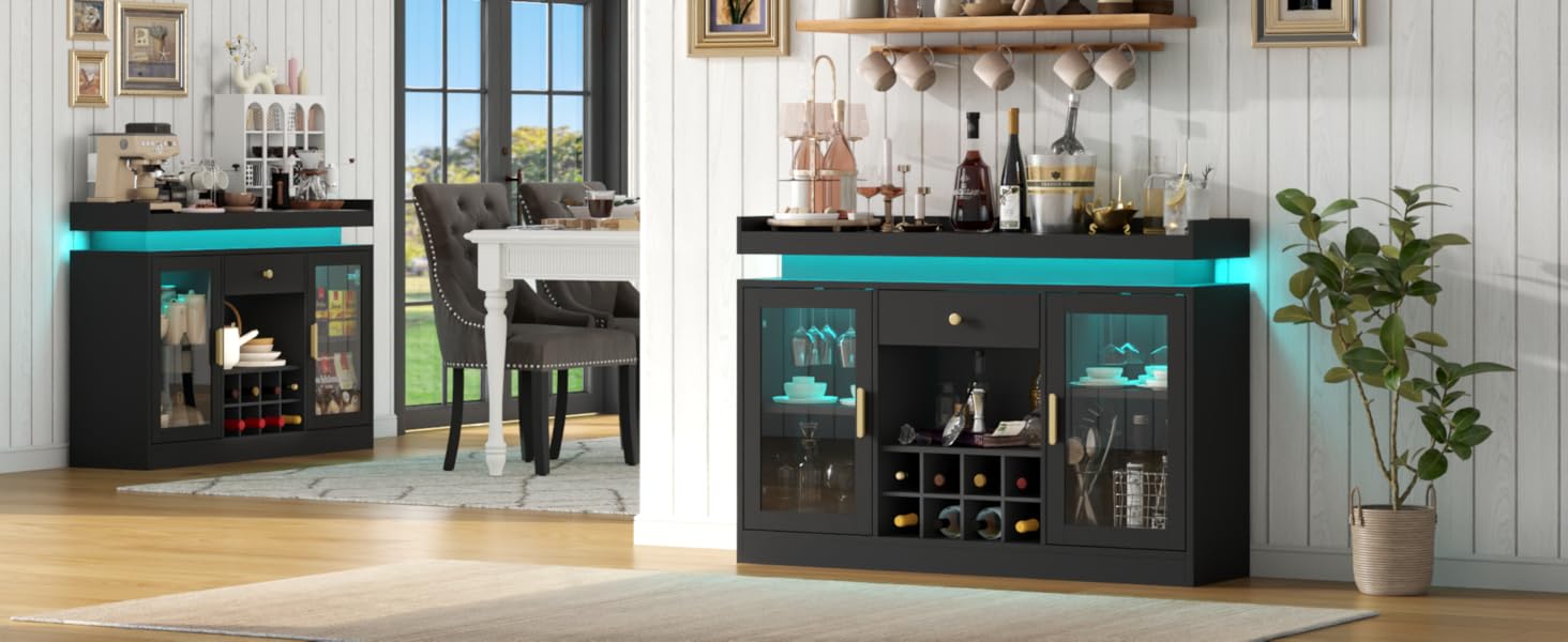 wine coffee bar cabinet