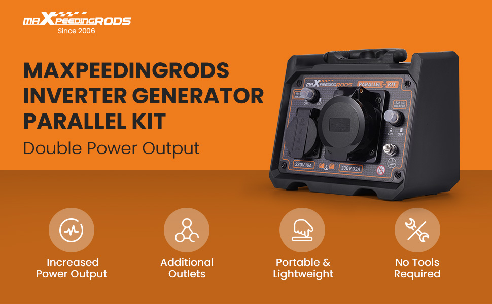 maXpeedingrods Generator Parallel Box, Generator Parallel Kit, Black Amazon.co.uk Garden