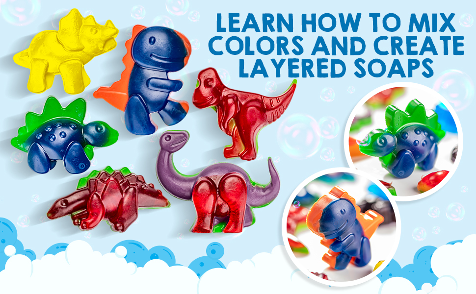Original Stationery Dinosaur Soap Making Kit, Make Your Own