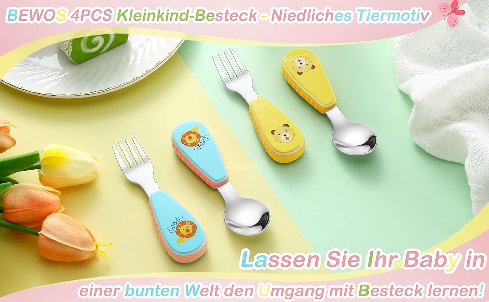 babylöffel,baby besteck,kinder besteckset,blw baby led weaning zubehör,löffel baby