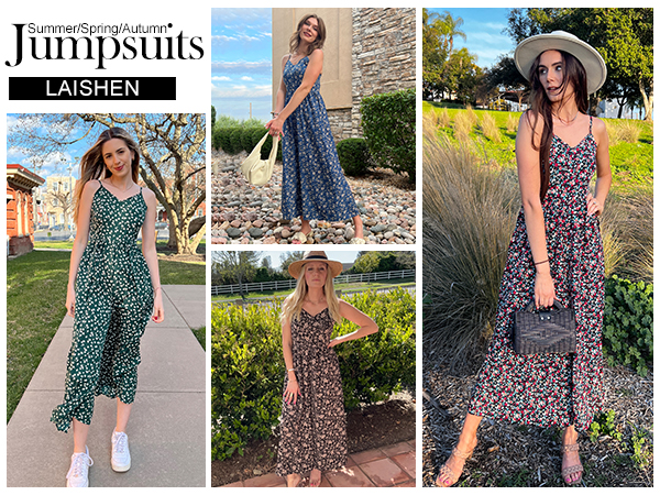 LAISHEN Jumpsuit for Women UK Playsuits Wide Leg Dressy