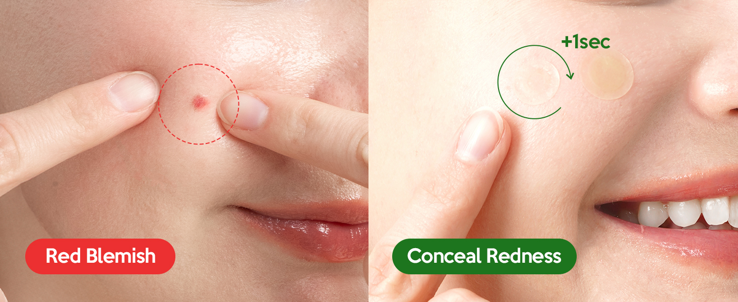 offset redness in 1 sec