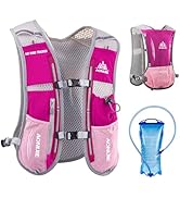 JEELAD Running Hydration Vest Trail Running Backpack BPA-Free Leak-Proof Running Water Bottles fo...