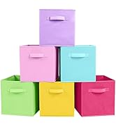 ShellKingdom Storage Bins, Foldable Fabric Storage Cubes And Cloth Storage Organizer Drawer For C...