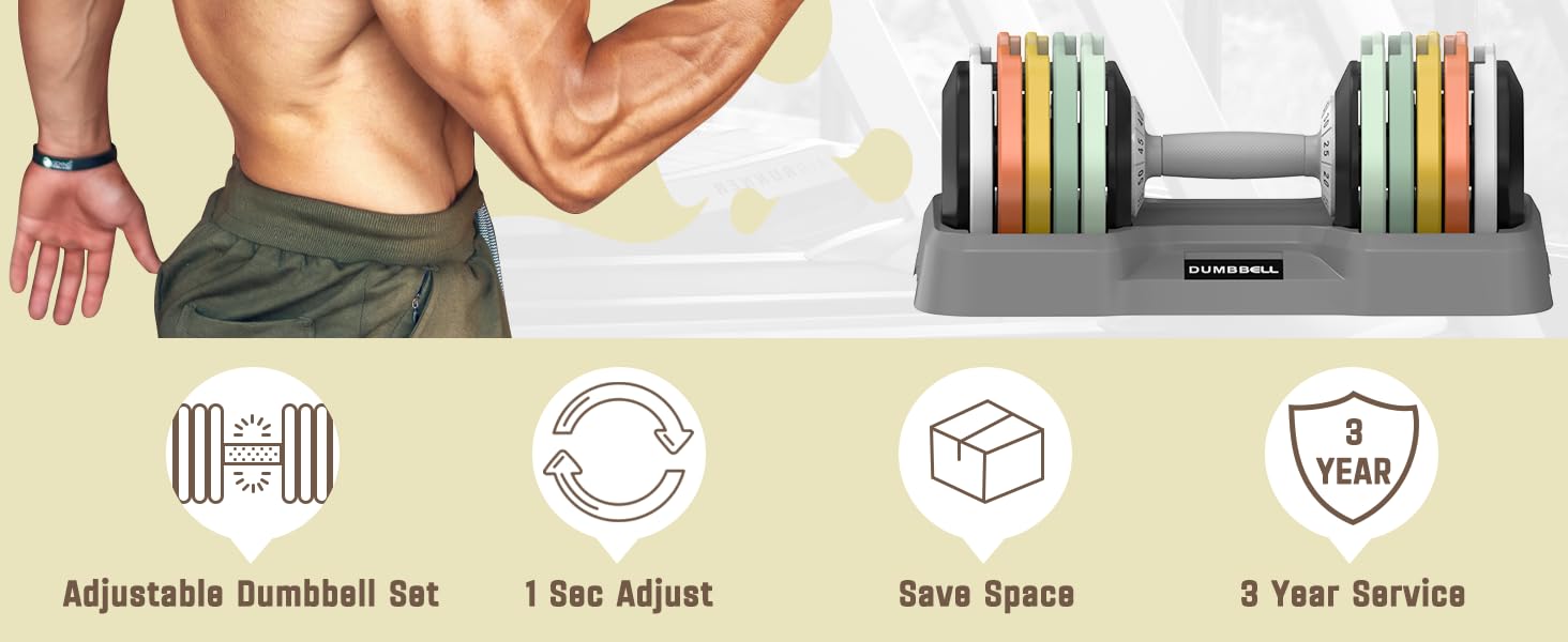 Adjustable Dumbbells Set