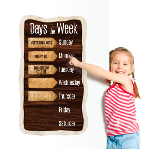 124PCS Calendar Bulletin Board Cutouts, Season/Weather/Holiday/Month/Week Bulletin Board Decors Industrial Chic Style Wall Decor for School Classroom Home Teachers Students 20 1