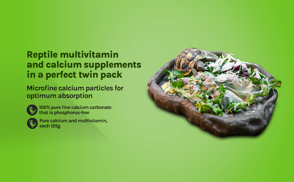 Swell Reptiles MultiVitamin and Calcium Powder with Vitamin D3 Pack for