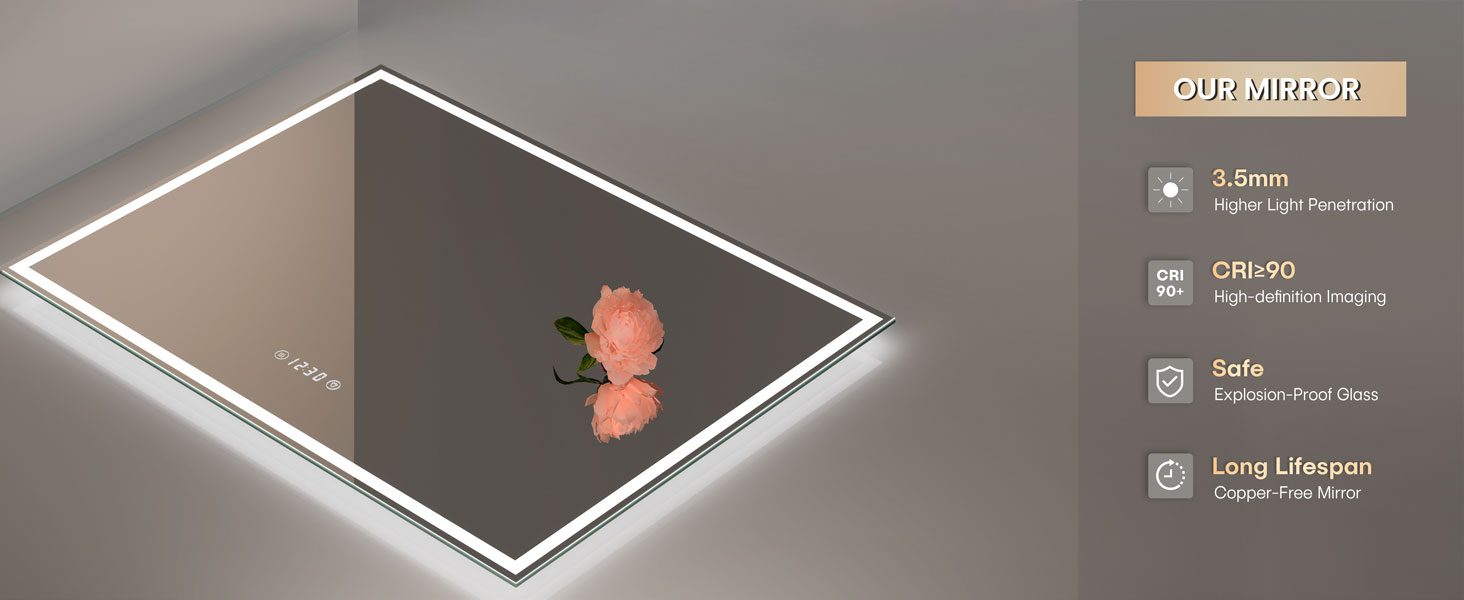 Dripex LED Bathroom Mirror