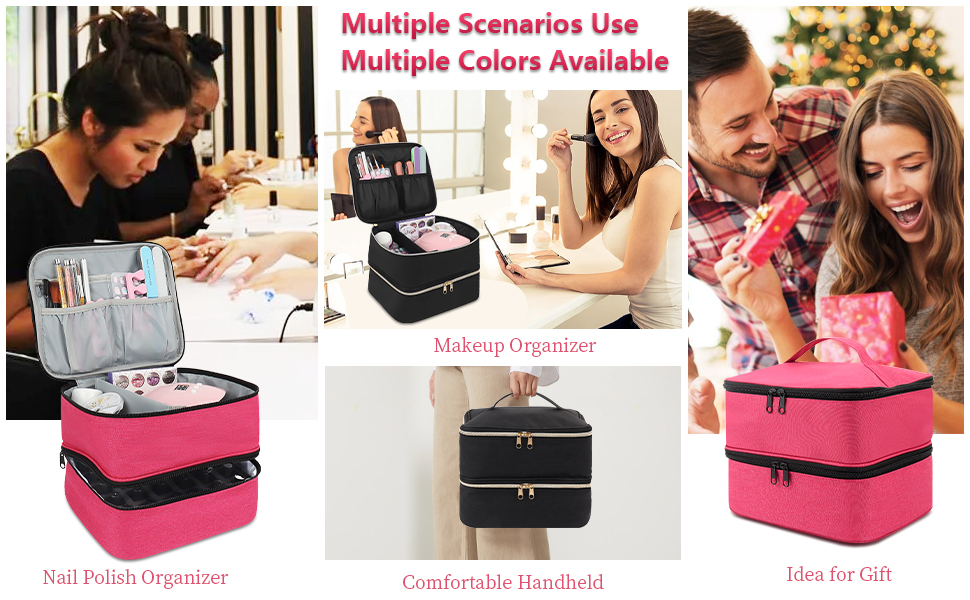 Nail Polish Organizer, Nail Polish Carrying Case, Portable