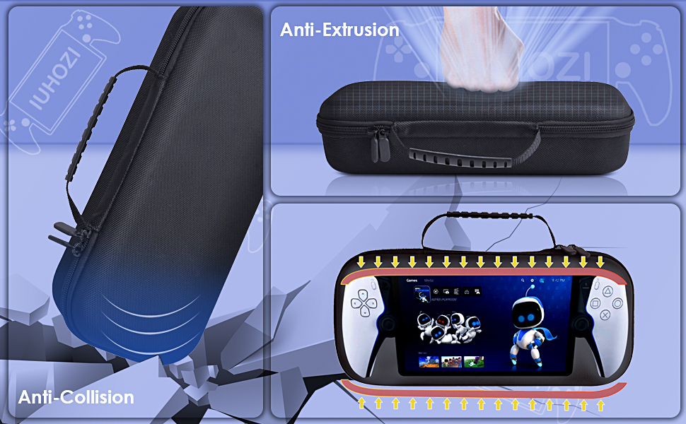 PS Portal Carrying Case, Hard Eva Shell Compatible with PlayStation Portal Remote