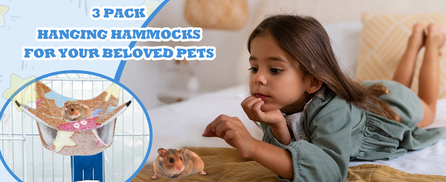 3 Pcs Guinea Pig Hammock, Rat Ferret Hanging Hammock Guinea Pig Accessories for Small Animals Chinchilla Parrot Sugar Glider Ferret Hamster Squirrel (11"×11") 8 guinea pig hammock