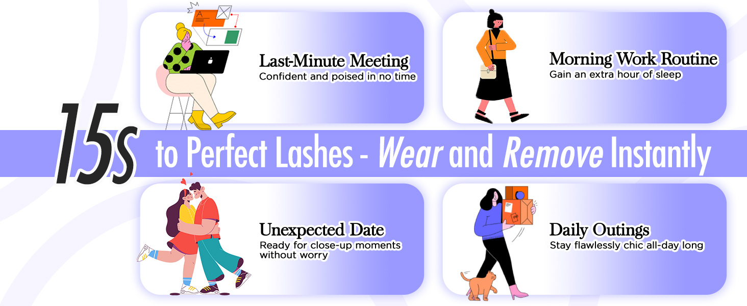 Beyelian self adhesive eyelashes;self adhesive lashes;press on lashes;no glue lashes press on lashes
