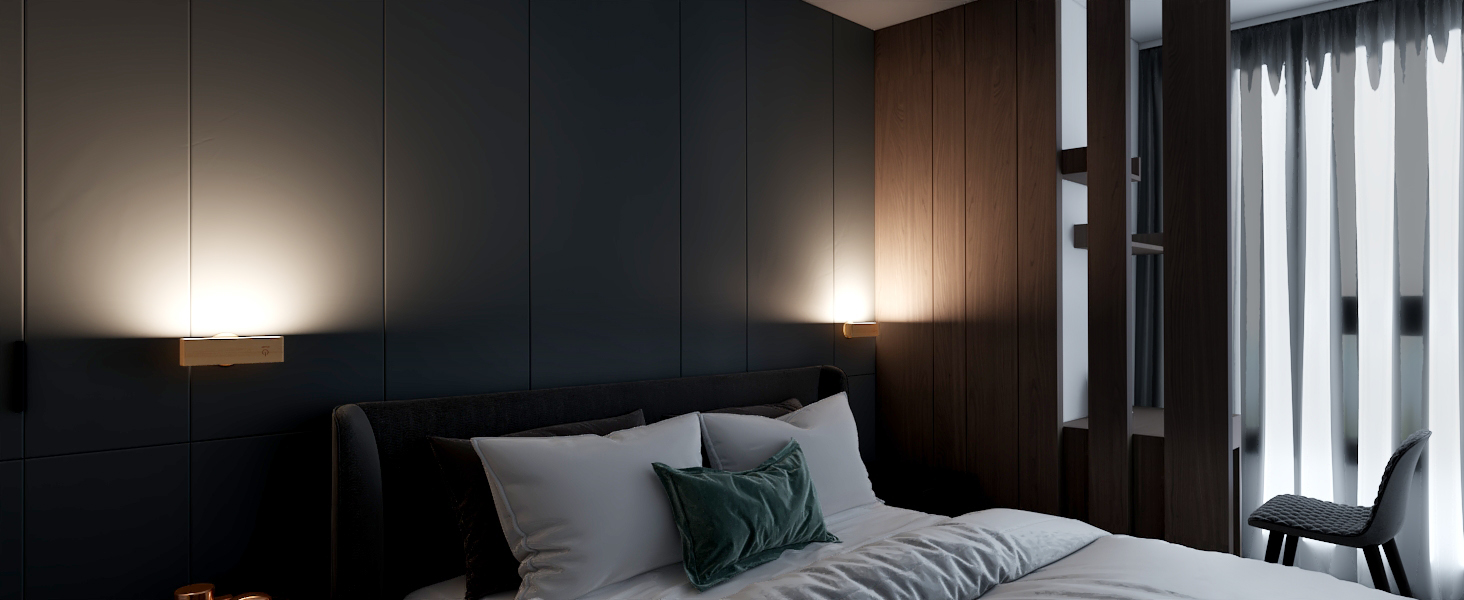 Wall Lights for Bedroom battery