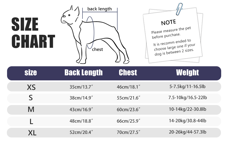 Etdane Dog Winter Coat Warm Fleece Cold Weather Jackets