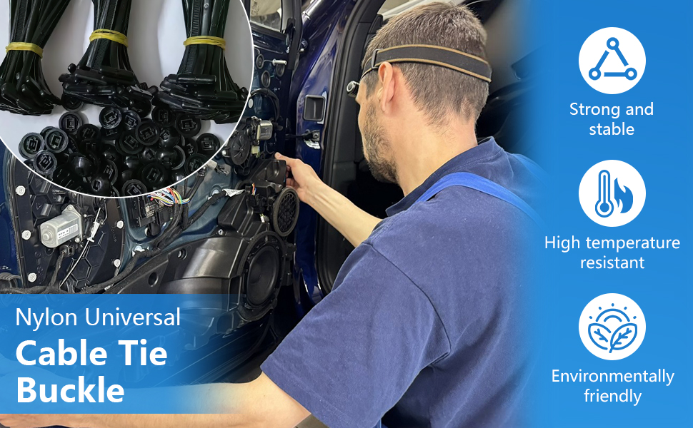 nylon universal cable tie buckle
