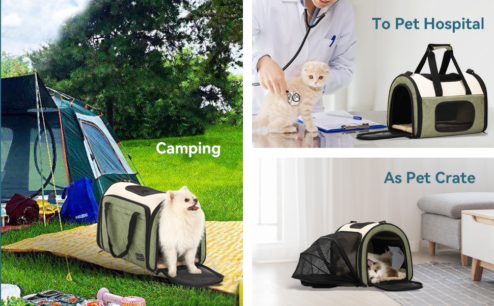 Petsfit Rabbit Carrier Cat Bag Carriers,Airline Approved SoftSided Portable Lightweight Small