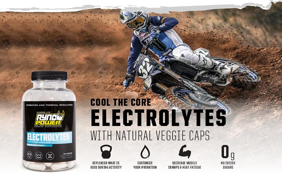 Cool the core electrolytes with natural veggie caps