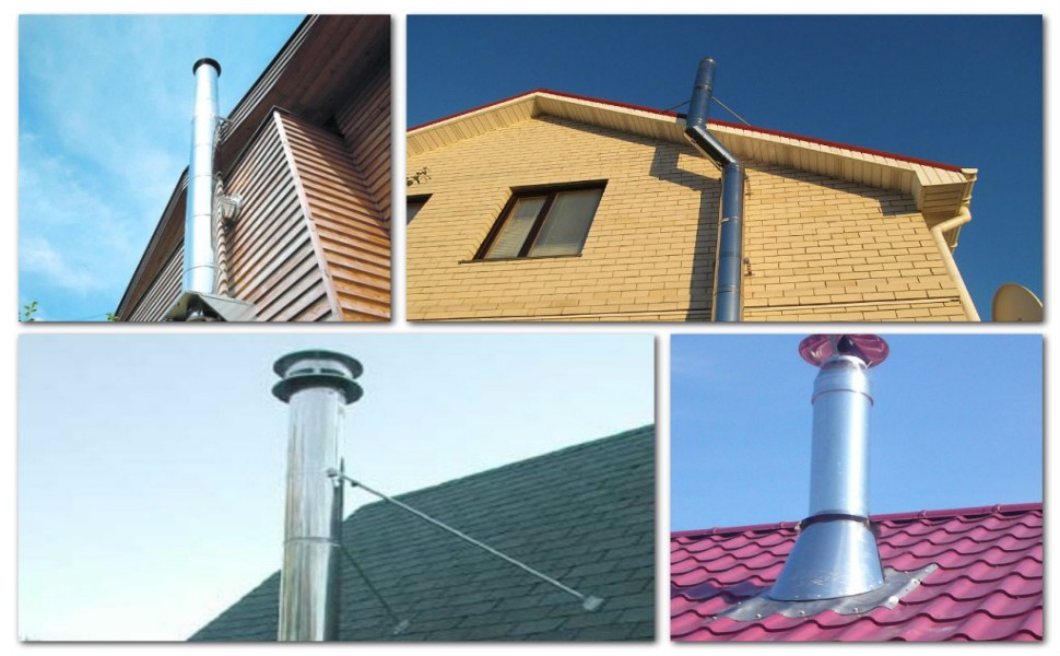 6DPXRB 6" Extended Roof Bracket Kit Support for Securing 6" Diameter Stove Pipe, Stainless