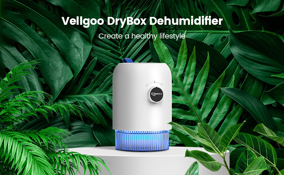 Vellgoo DryBox Dehumidifiers for Home Damp, Portable Small Dehumidifier