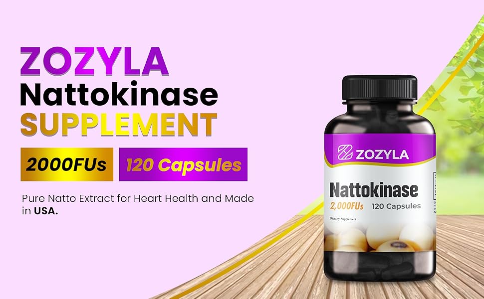 Nattokinase 120 Capsules 2,000FUs