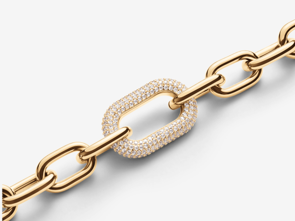 Daniel Wellington Crystal Link Necklace - Chunky Chain