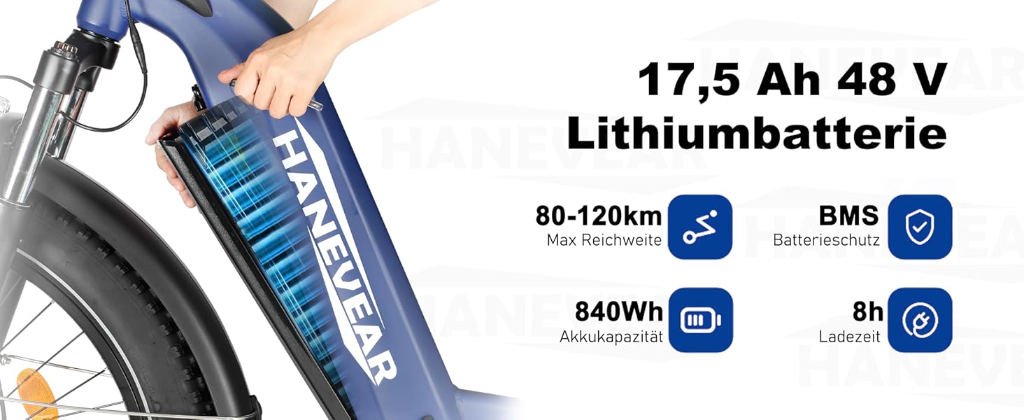 Step-Thru E-Mountainbike 85Nm E Bike Herren Damen