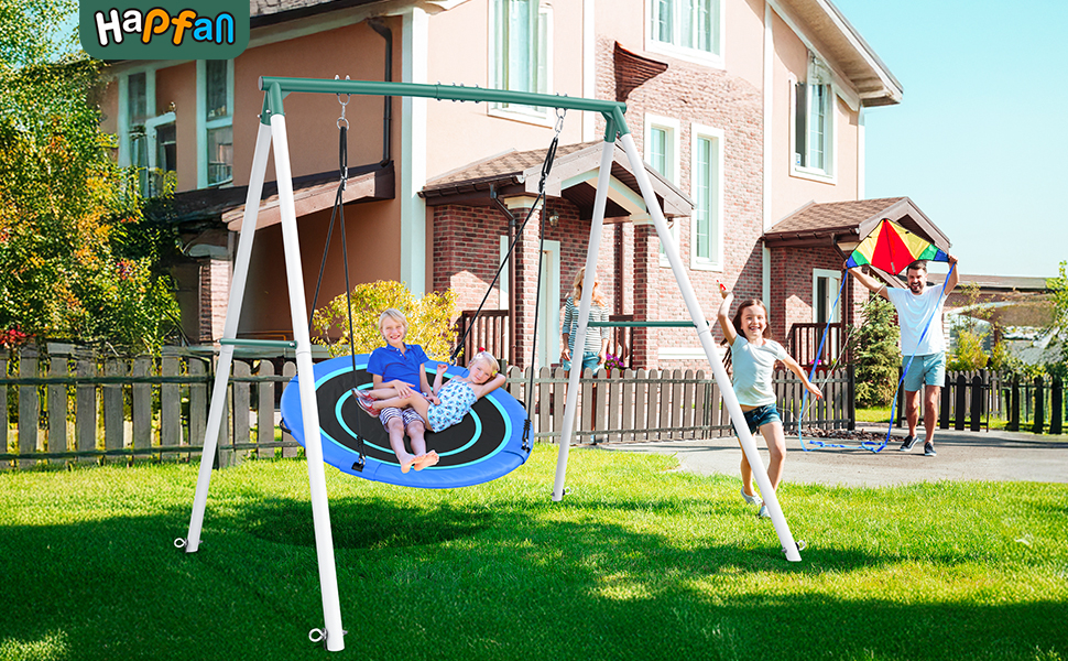 Hapfan Large Saucer Swing Set