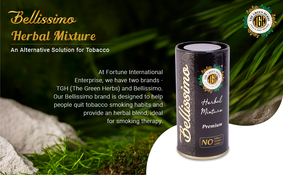 Bellissimo Herbal Smoke Mixture, Tobacco & Nicotine Free