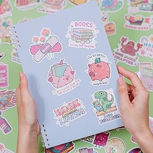 Book stickers for water bottles