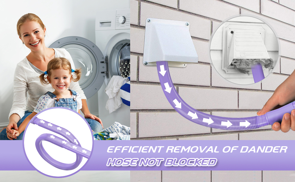 Sealegend 2 Pack Dryer Vent Cleaner Kit Vacuum Hose