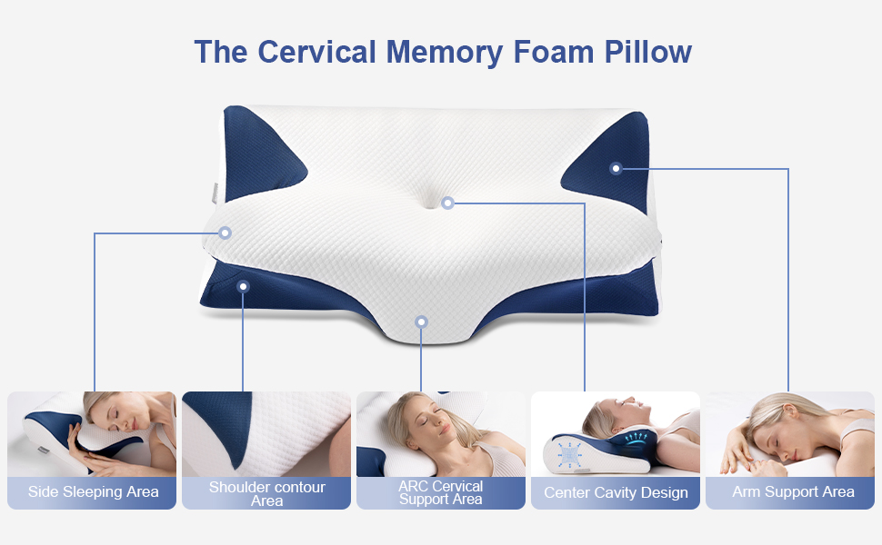 cervical neck pillow for pain relief