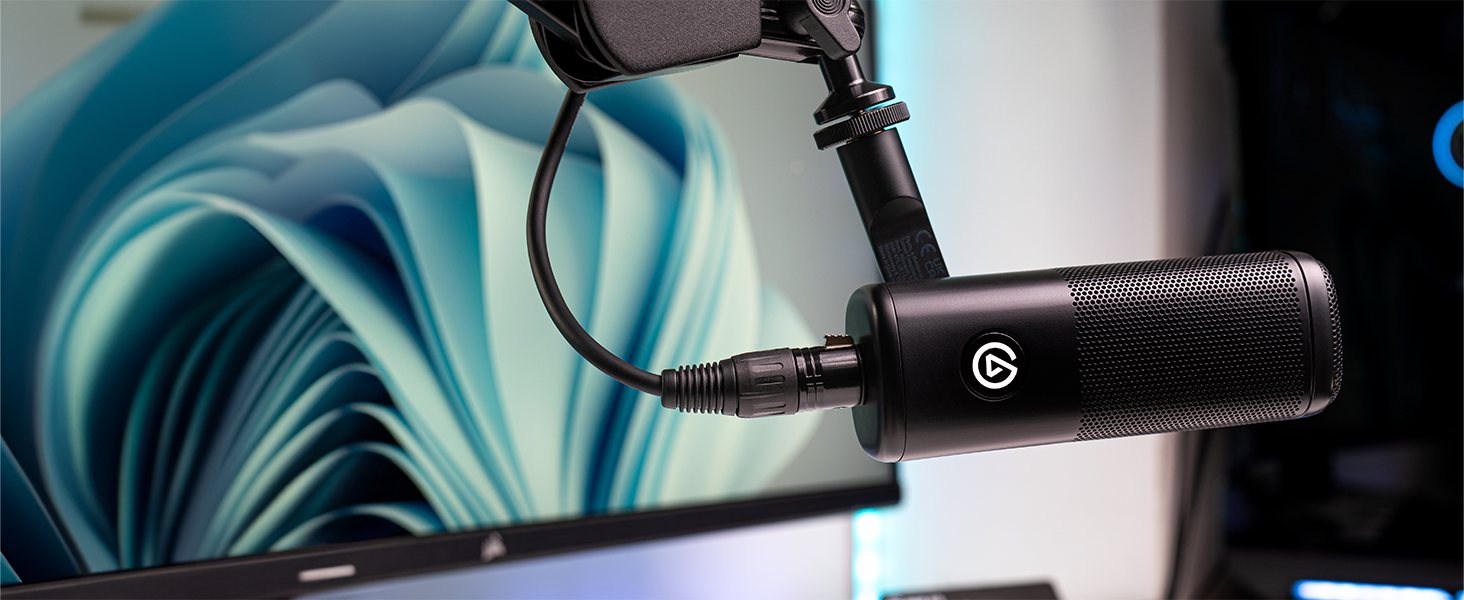 Elgato XLR Microphone Complete Bundle Dynamic Mic, Boom