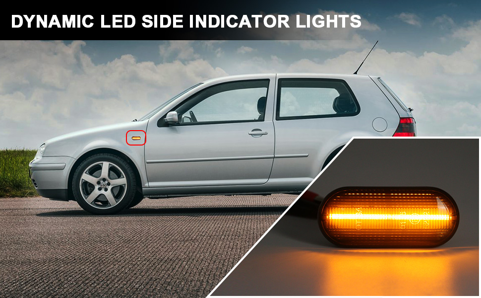 Aexploer LED Dynamic Side Marker Lights Compatible with