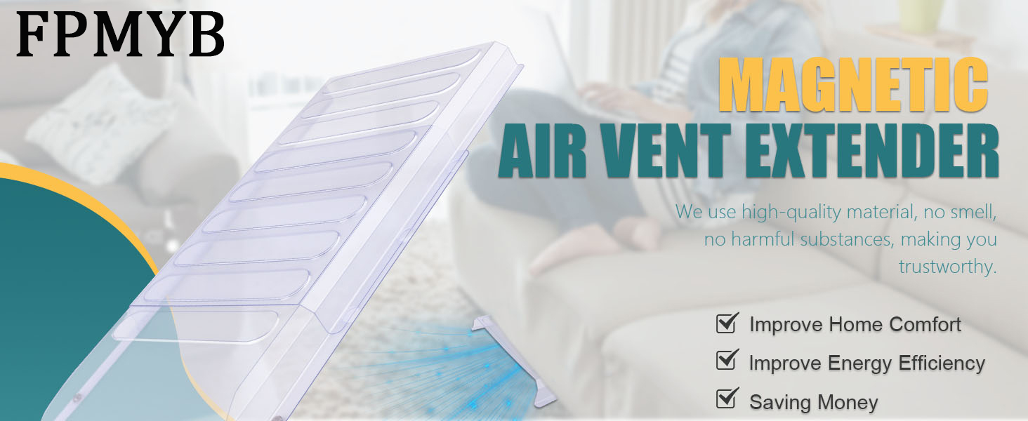 magnetic air vent extender