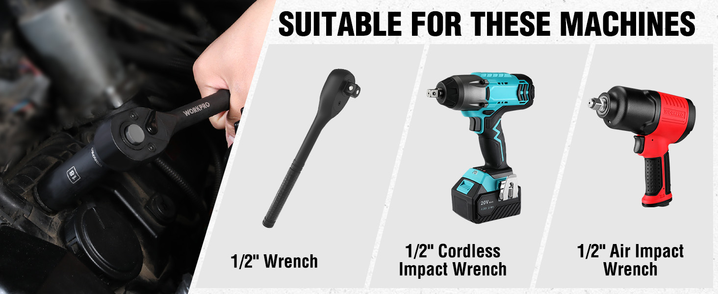Drive Deep Impact Socket Set