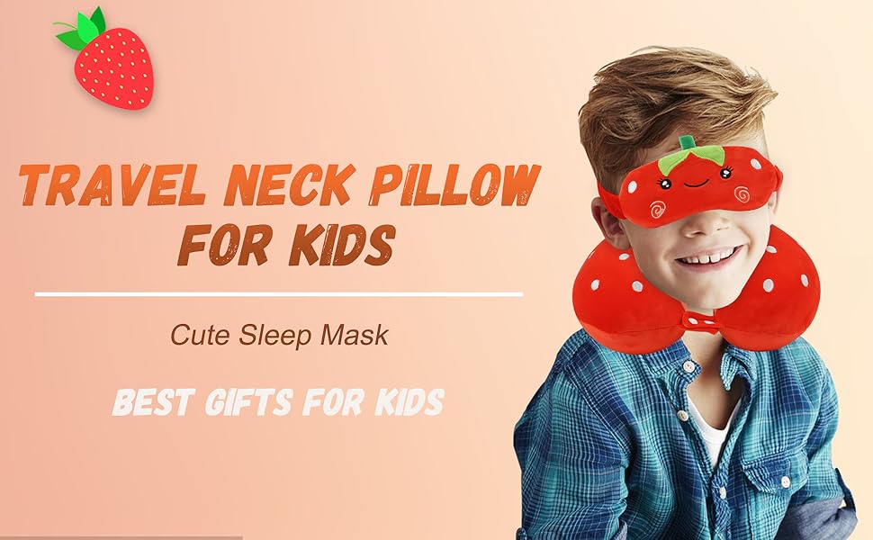 neck pillow for Red Strawberry Neck Pillow