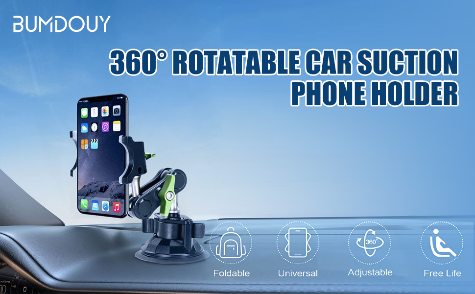 Universal Ball Head Arm for Phone, 360° Rotatable Car
