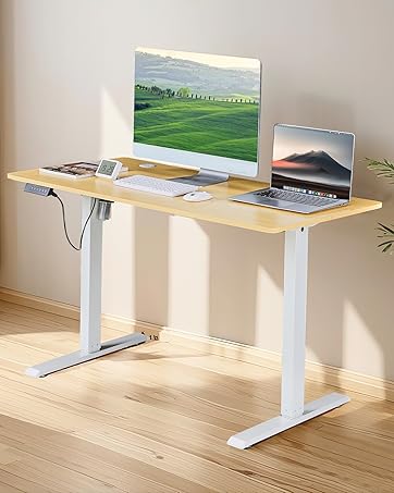 Amazon.co.jp: VECELO 昇降式デスク 電動 スタンディングデスク