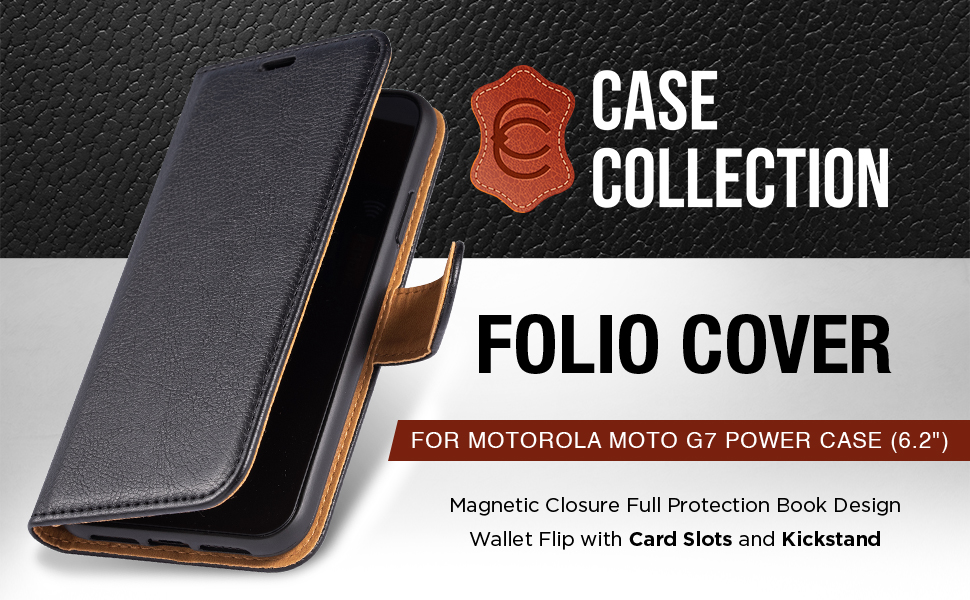 Case Collection for Motorola Moto G7 Power Phone Premium Leather