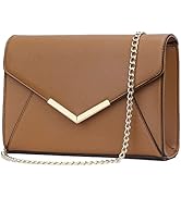KKXIU Women Elegant Faux Leather Evening Envelope Clutch Purse Foldover Bags for Party Wedding Prom